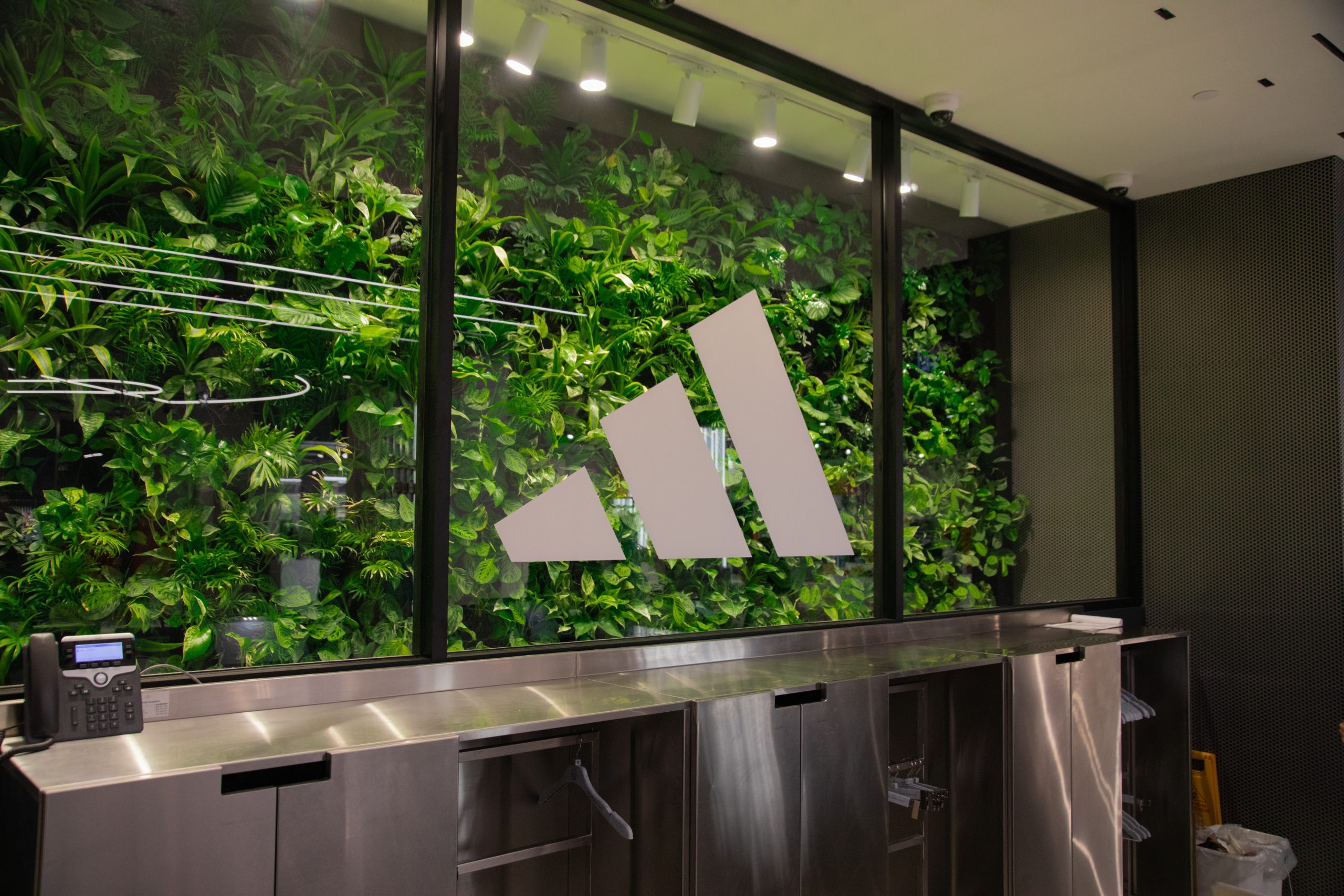 Adidas Store Plant Wall