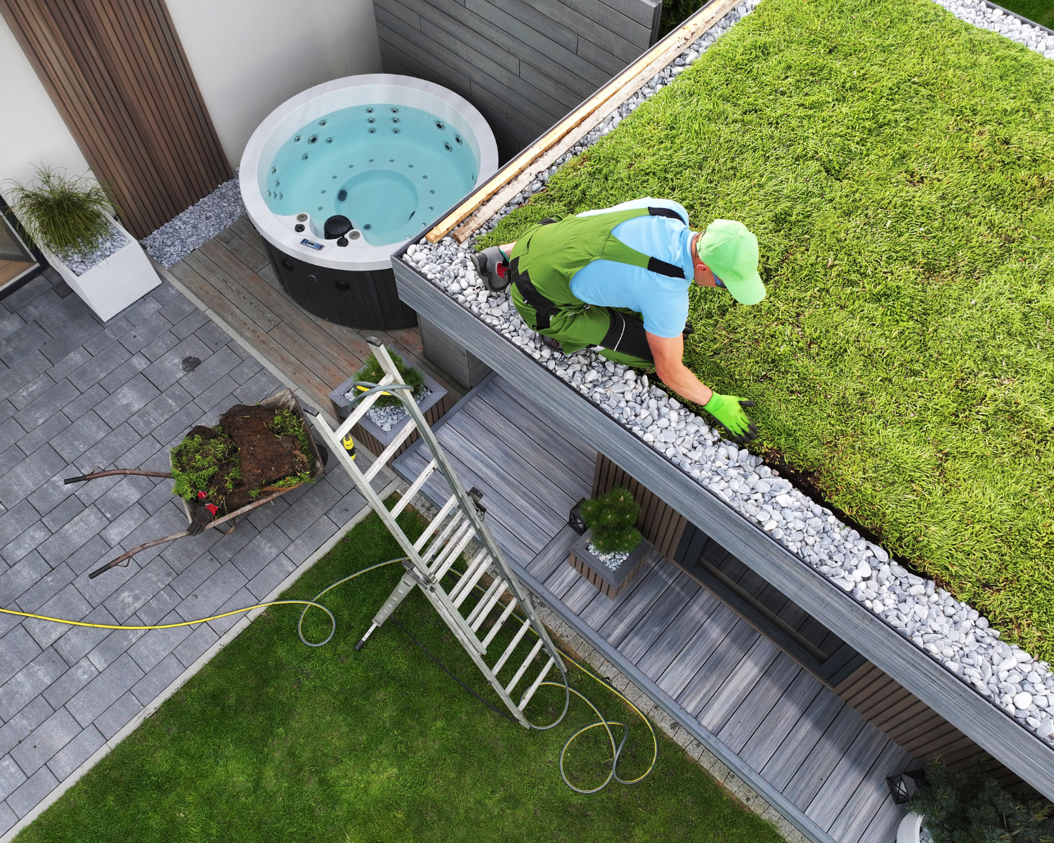 Green roof maintenance by New Earth Solutions